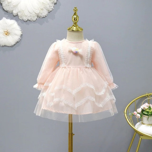 Kids Dress Baby Girls Clothes Princess Costume Candy Cute Spring Autumn 1-7 Years Party Dresses For Girl Children's Clothing