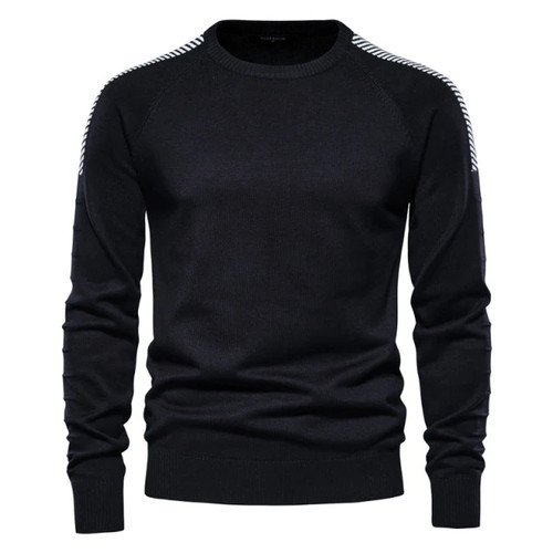 Spliced Drop Sleeve Sweater Men Casual O-neck Slim Fit Pullovers Mens Sweaters New Winter Warm Knitted Sweater for Men