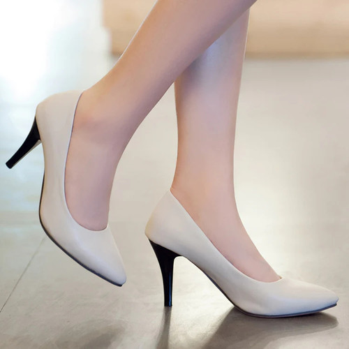 Wedding Shoes Shallow Pointed Toe High Heels Pumps Candy Colors
