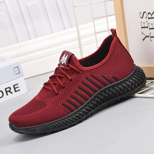 Fashion Women Lightweight Sneakers Running Shoes Outdoor Sports Shoes Breathable Mesh Comfort Running Shoes Air Cushion Lace Up