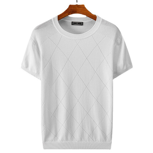 New Arrival High Quality Men Short Sleeve Knitted Casual O-neck Spring And Summer Men T Shirt