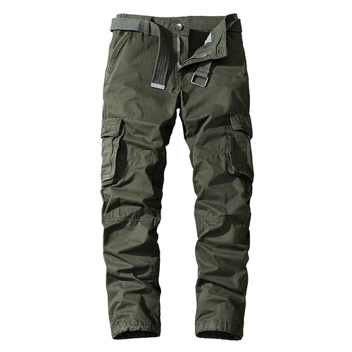 Mens Cargo Pants Men Casual Multi Pockets Cotton Tactical Trousers Work Mens Joggers Overalls Pantalon Homme