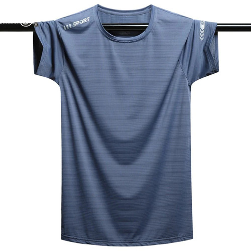 Quick Dry Sport T Shirt Men Short Sleeves Summer Casual Mesh Top Tees GYM Jogging Tshirt Clothes