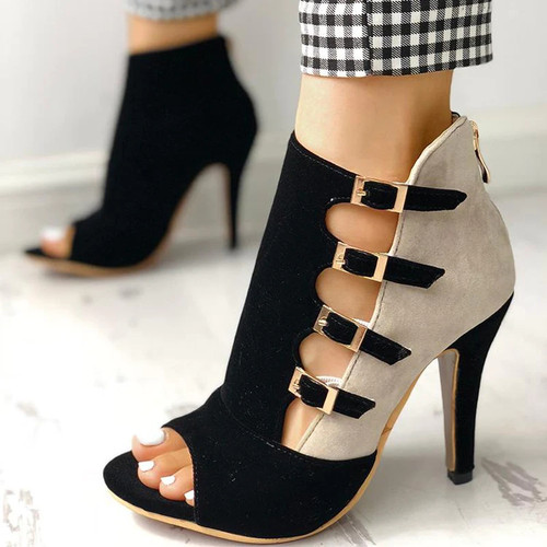 Summer Peep Toe Sandals Sexy Heels Single Shoes Women In Europe America 2021 Spring Summer Pumps Cut-out Sandals Ladies Shoes
