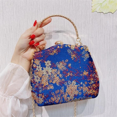 Embroidery Shaped Wedding Banquet Clutch Party Dinner Wallets Shoulder Bags