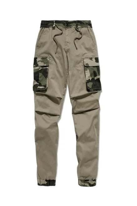 Men Spring Casual Camouflage Cotton Cargo Pants Trousers Men Autumn Washed Zipper Pocket Denim Pants Men Plus