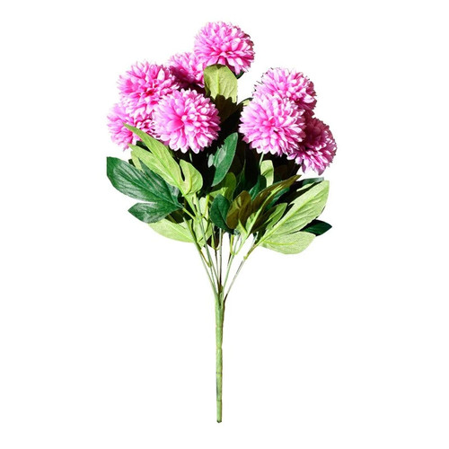 A Bunch Of 10 Artificial Flowers Dandelion Pommel Artificial flowers Branches Green Wedding Home Decoration Table Vase Flowers