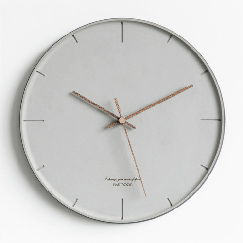 12 inch Modern Wall Clock Minimalist Nordic Ins Elegant Round Gray Artistic Silently Suzuki Clock for Cafe Home 12 inch Modern Wall Clock Minimalist Nordic Ins Elegant Round Gray Artistic Silently Suzuki Clock for Cafe Home