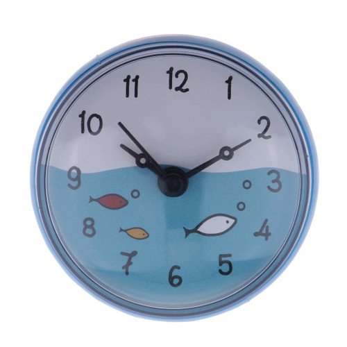 Wall Shower Bathroom Clock Waterproof Moistureproof Time Kitchen Toilet Display Home Decoration