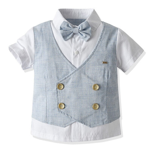 New Baby Suits Toddler Children Clothing Infant Kids Gentleman Set Summer Newborn Clothes Short 0-2 Years old