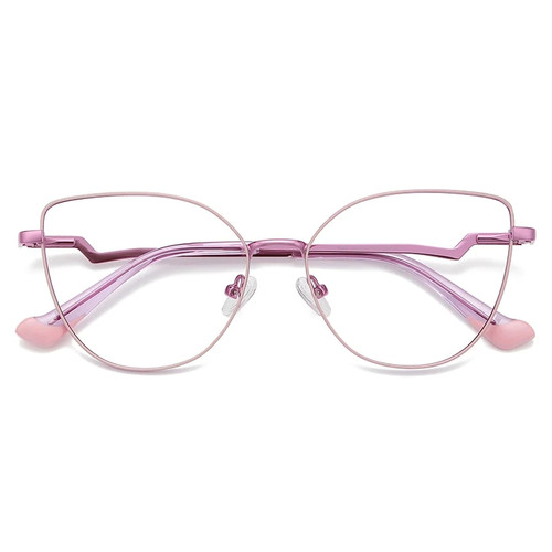 Trending Blue Light Blocking Women Metal Glasses Frame With Spring Hinges Female Anti Radiation Protection Eyeglasses Frames