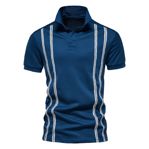 Anti-pilling Striped POLO Shirts for Men Casual Short Sleeve Men Polos Quality Mens Shirts Designer Clothes