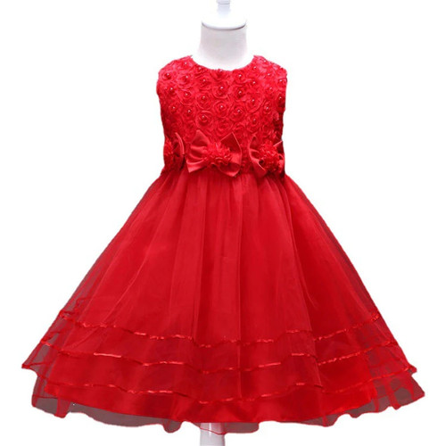 Girl Summer Lace Princess Dress Children Floral Gown Dresses For Girls Clothing Kids Birthday Party Tutu