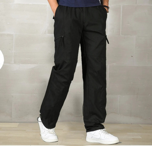 Mens Cargo Pants Casual Mens Pant Baggy Regular Cotton Trousers Male Combat Military Tactical Pants with Multi Pockets