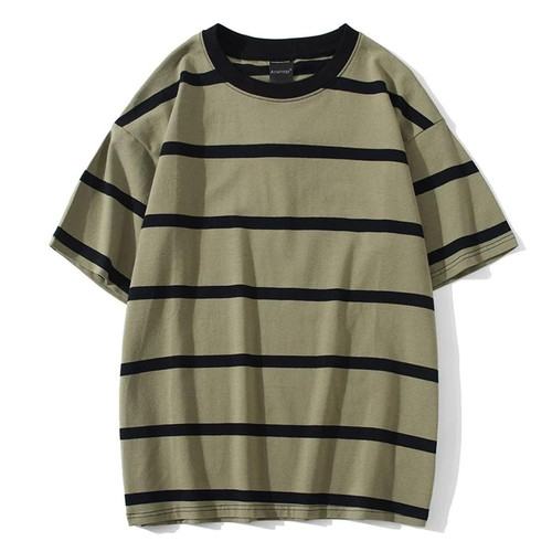 Mew Men T Shirt Color Block Tee Shirts Simple High Street Basic All Match Cargo Tops Mens Streetwear