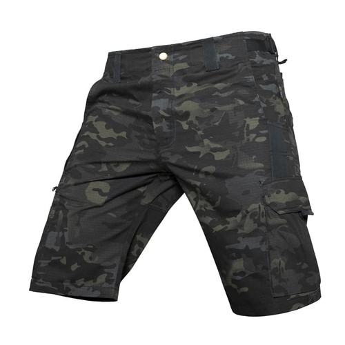 Summer Men Tactical Camouflage Cargo Shorts Military Multi Pocket Waterproof Shorts Men's Breathable Casual Short Pants