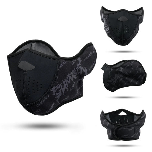 Winter Thermal Balaclava Fleece Half Face Mask Neck Warmer Ear Cover Ski Windproof Snowboard Scarf Helmet Cap Men Women