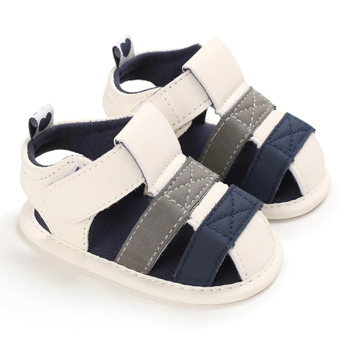 0-18M Summer Newborn Sandals Baby Girl Boy Crib Shoes Girl Soft Sole Solid Hook Shoes Causal Cute Infant Casual Shoes