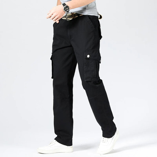 Cargo Pants Men Combat Army Military Pants Cotton Many Pockets Stretch Flexible Man outdoor New Casual Trousers