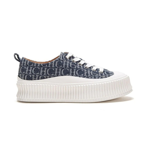 Women Platform Sneakers Woman Fashion Casual Shoes Ladies Female Canvas Shoes Blue Sneakers