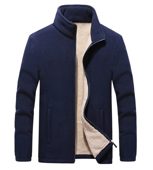 Men windbreaker Thick Fleece Jackets outwear Sportswear Wool Liner Hoody Warm Hoodies Thermal Coat Sweatshirts Men