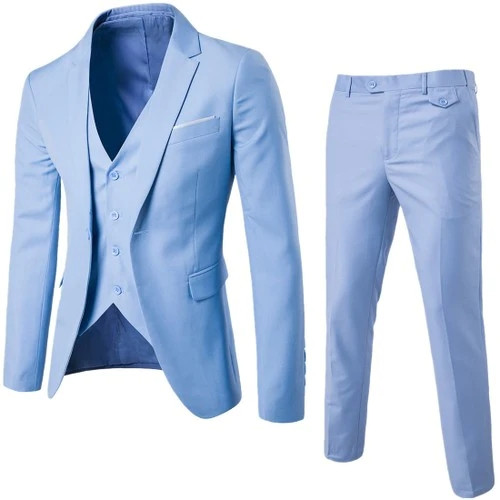 Mens Blazer High-end Brand Formal Groom Wedding Dress Suits Mens Solid Color Formal Business Suits