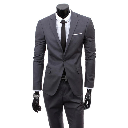 Boutique Solid Color Solid Formal Business Casual Mens Blazer Men Coat Groom Wedding Dress Suit Suits