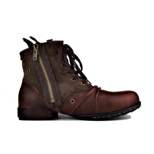 New England Shoes Boots Genuine Leather Men Motorcycle Boots Autumn Ankle Boots Winter Men Casual Boots