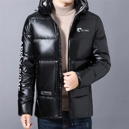 Thick Warm Hooded Parkas Men Winter Jacket Windproof Zipper Coat Men Clothing Fashion Streetwear Overcoat