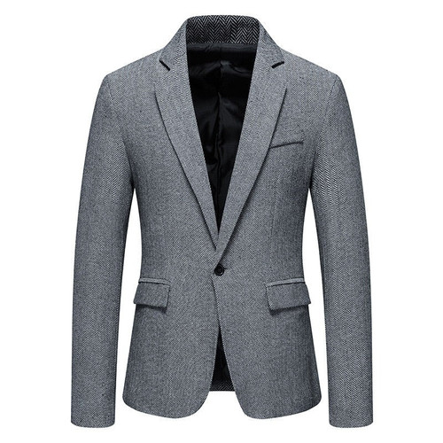 Blazers Men Brand Jacket Slim Casual Coats Handsome Business Jackets Suits Striped Men Blazers Tops