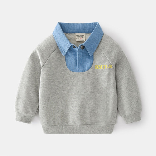 Autumn Kids Sweatshirt Long-Sleeved Children Clothing From Sweater For Boys Pullover Baby Tops