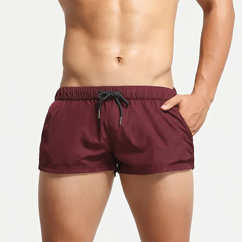 Mens Casual Shorts Pocket Casual Mini Boxer Shorts Mesh Summer Fitness Sports Gym Sweatpants Breathable Beach Shorts