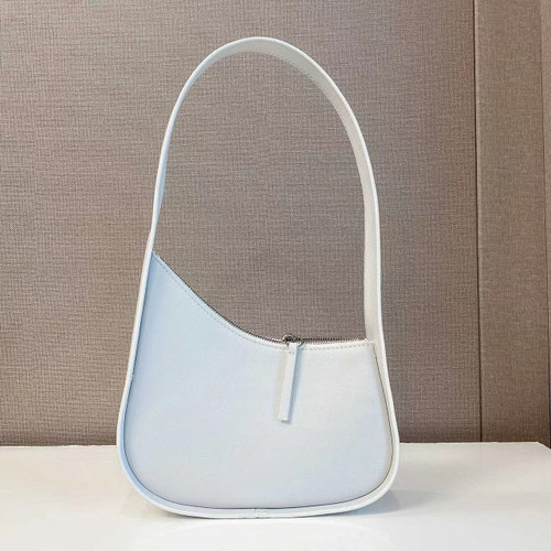 Leather Moon-shaped Ladies Handbag Top Layer Cowhide Mini Bag