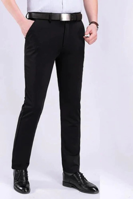 Suit Pants Men Solid Color Stretchy Dress Pants Formal Social Business Wedding Trousers Slim Casual Male Wedding Pants