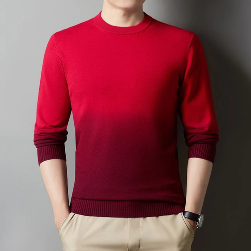 Winter New Men O-Neck Warm Pullover Sweater Hanging Casual Thick Knitted Sweater Male Clothing
