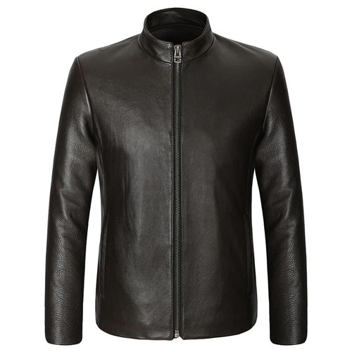 Natural leather jackets men real leather jacket