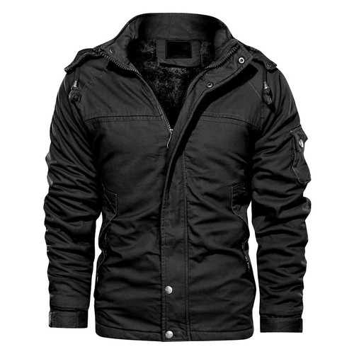 Men Hooded Winter Jackets Casual Down Jackets Military Coats Men Cotton Fleece Casual Jackets Male Outwear Tooling Jackets