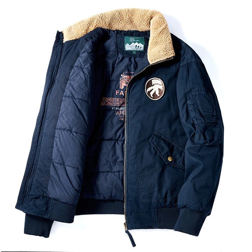 Men Bomber Jackets Winter Coats Thicker Warm Down Jackets Quality Men Military Green Casual Jackets Outerwear Winter Coats