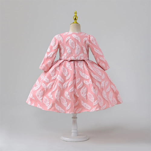 kids dresses for girls party Children Mid-calf Appliques Jacket Bag Suit Puffy girl dress