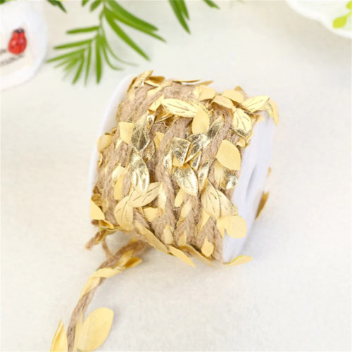 10M Silk Leaf-Shaped Artificial Green Leaves Ribbon For Wedding Fake Flower Decoration DIY Craft Gift Ribbons Packing Wrapping 10M Silk Leaf-Shaped Artificial Green Leaves Ribbon For Wedding Fake Flower Decoration DIY Craft Gift Ribbons Packing Wrapping