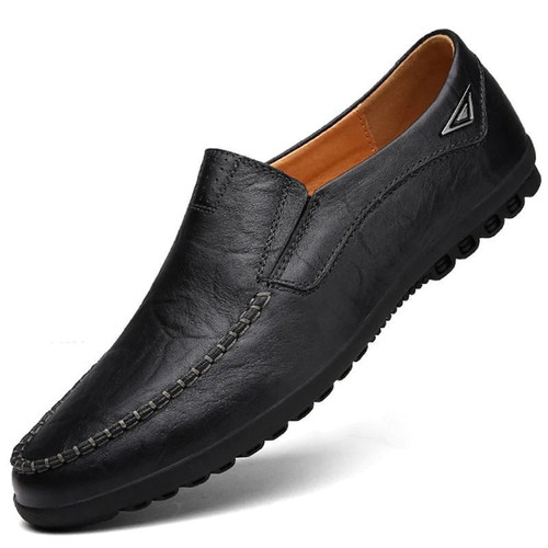 Genuine Leather Men Shoes Casual Luxury Mens Loafers Moccasins Breathable Slip on Boat Shoes