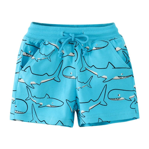 Shorts For Boys Girls Cartoon Animals Print Sharks Kids Trousers Pants Baby Clothes