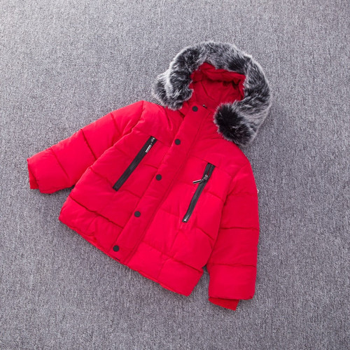 Children Cotton Padded Jacket Winter Korean Small Boys Girls Cotton Coats Outerwear 1-6 Years