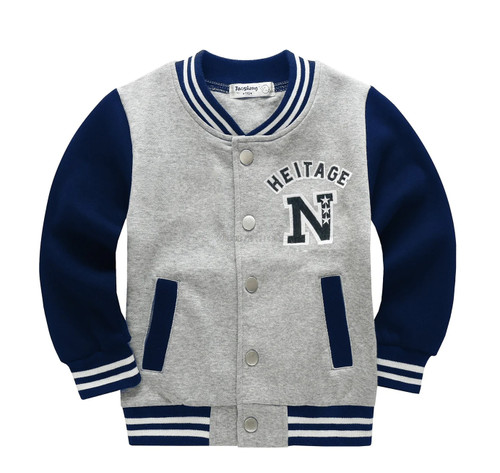 Spring Jackets for Boy Coat baseball Bomber Jacket Boy Windbreaker Autumn Jacket Patchwork Kids Children Jacket