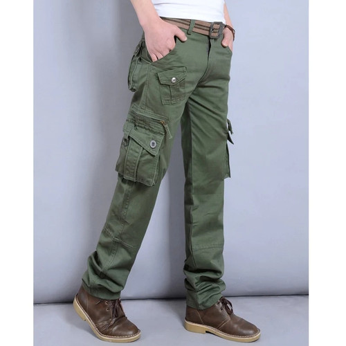 Pants Male Camo Jogger Casual Cotton Trousers Multi Pocket Military Style Army Camouflage Men Cargo Pants