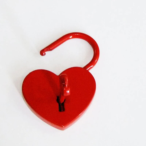 50pcs Creative Love Padlock Heart Shaped Red Color For Valentines Day Wedding Gifts For Lover Couple ZA6832