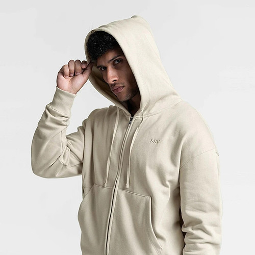 Mens Gyms Hoodies Sweatshirts Zipper Hooded Men Cotton Casual Pullover Fitness Jacket Hooded Hoodie Sweatshirt For Male