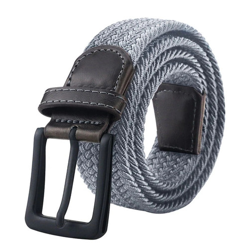 Canvas Belts for Men Fashion Metal Pin Buckle Military Tactical Strap Male Elastic Belt for Pants Jeans-1