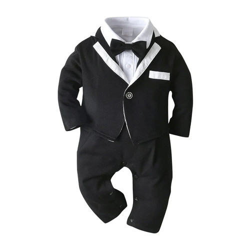 Baby Boys Gentleman Outfits Suits Clothing Spring and Autumn Children One-Piece Rompers Coat Suit Baby Boy Clothes