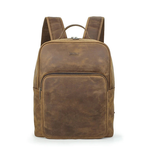 Vintage Men Backpack Designer Genuine Leather Laptop Backpacks Travel Shoulder School Bag Luxury Aesthetic Backpacks